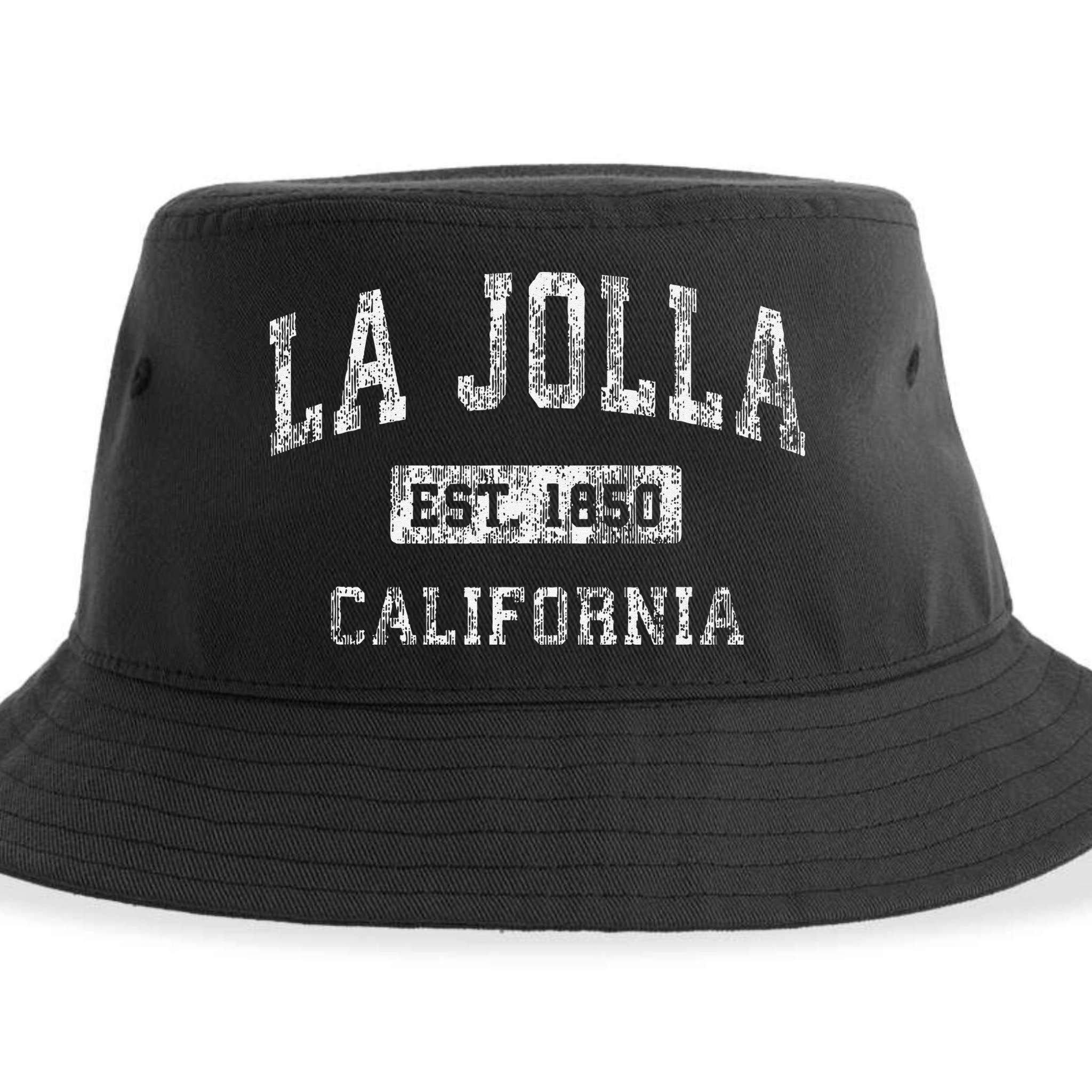 La Jolla California Ca Vintage Established Sustainable Bucket Hat