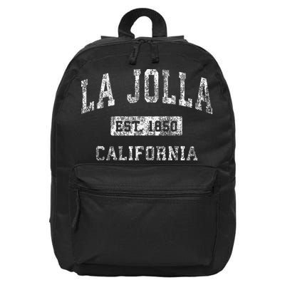 La Jolla California Ca Vintage Established 16 in Basic Backpack