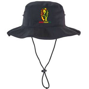 Lion Juneteenth Cool Black History African American Flag Legacy Cool Fit Booney Bucket Hat