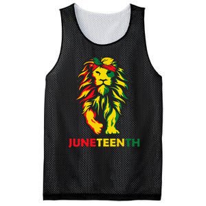 Lion Juneteenth Cool Black History African American Flag Mesh Reversible Basketball Jersey Tank