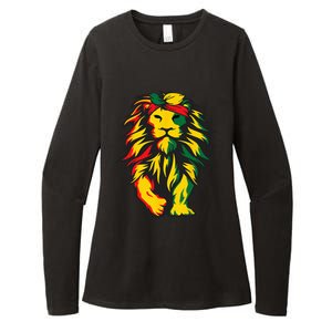 Lion Juneteenth Cool Black History African American Flag Womens CVC Long Sleeve Shirt