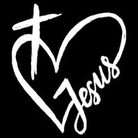 Love Jesus Cross Heart Bucket Hat