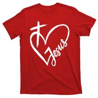 Love Jesus Cross Heart T-Shirt