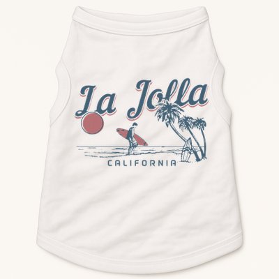 La Jolla California Surf Beach Vintage Souvenir Surfer Doggie Tank