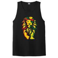 Lion Juneteenth Cool Black History African American Flag PosiCharge Competitor Tank