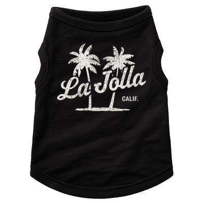 La Jolla California Vintage 70s Palm Trees Graphic Doggie Tank