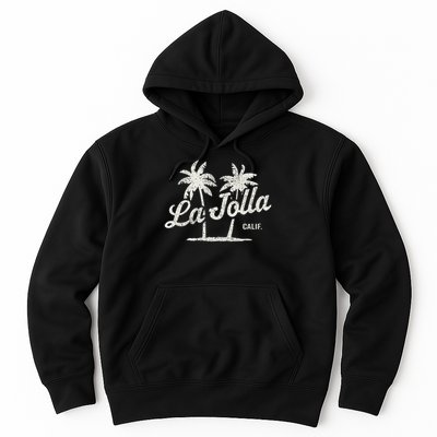 La Jolla California Vintage 70s Palm Trees Graphic Hoodie