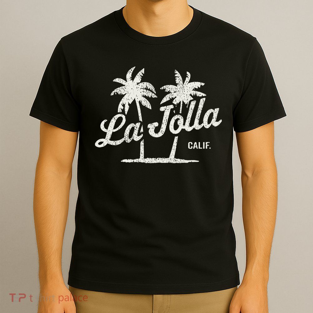 La Jolla California Vintage 70s Palm Trees Graphic T-Shirt
