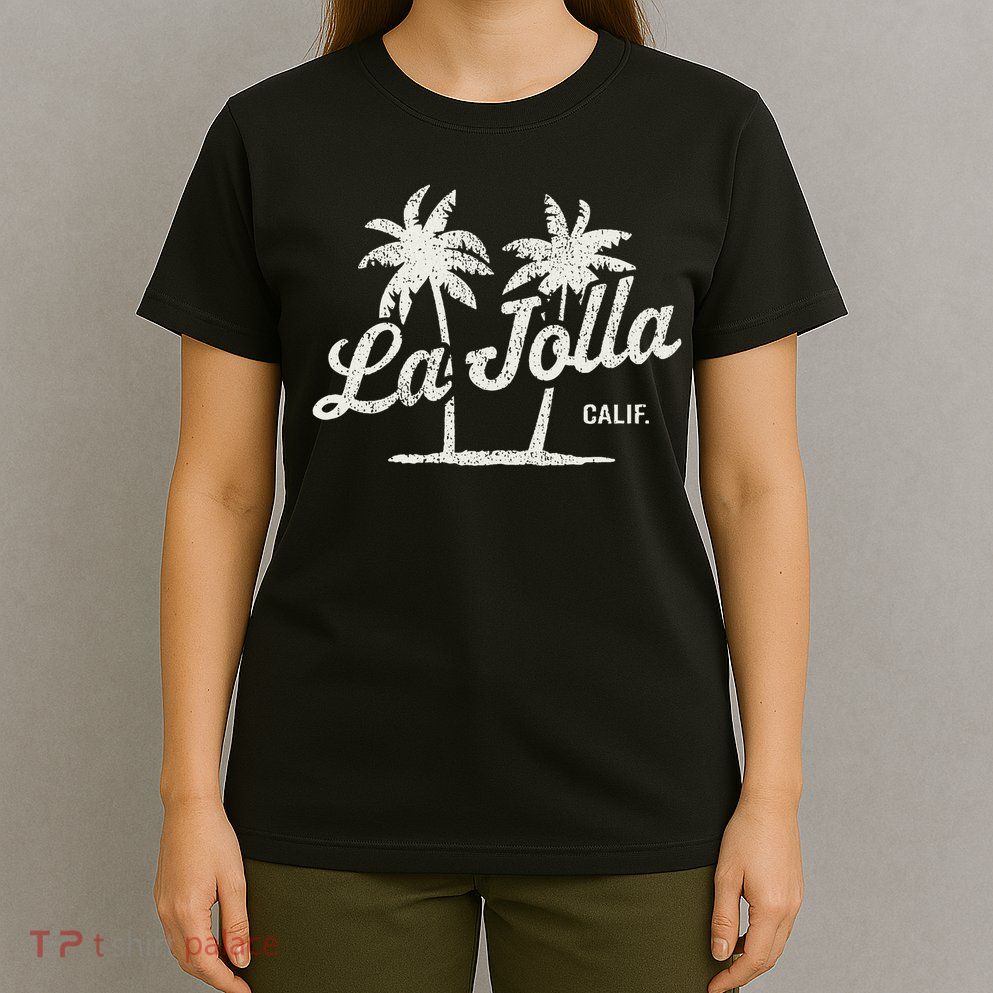 La Jolla California Vintage 70s Palm Trees Graphic T-Shirt