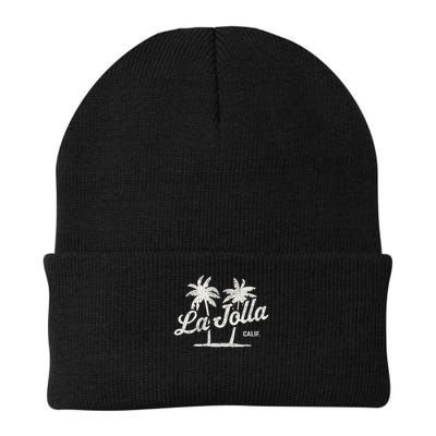 La Jolla California Vintage 70s Palm Trees Graphic Beanie