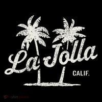 La Jolla California Vintage 70s Palm Trees Graphic Flatbill Hat
