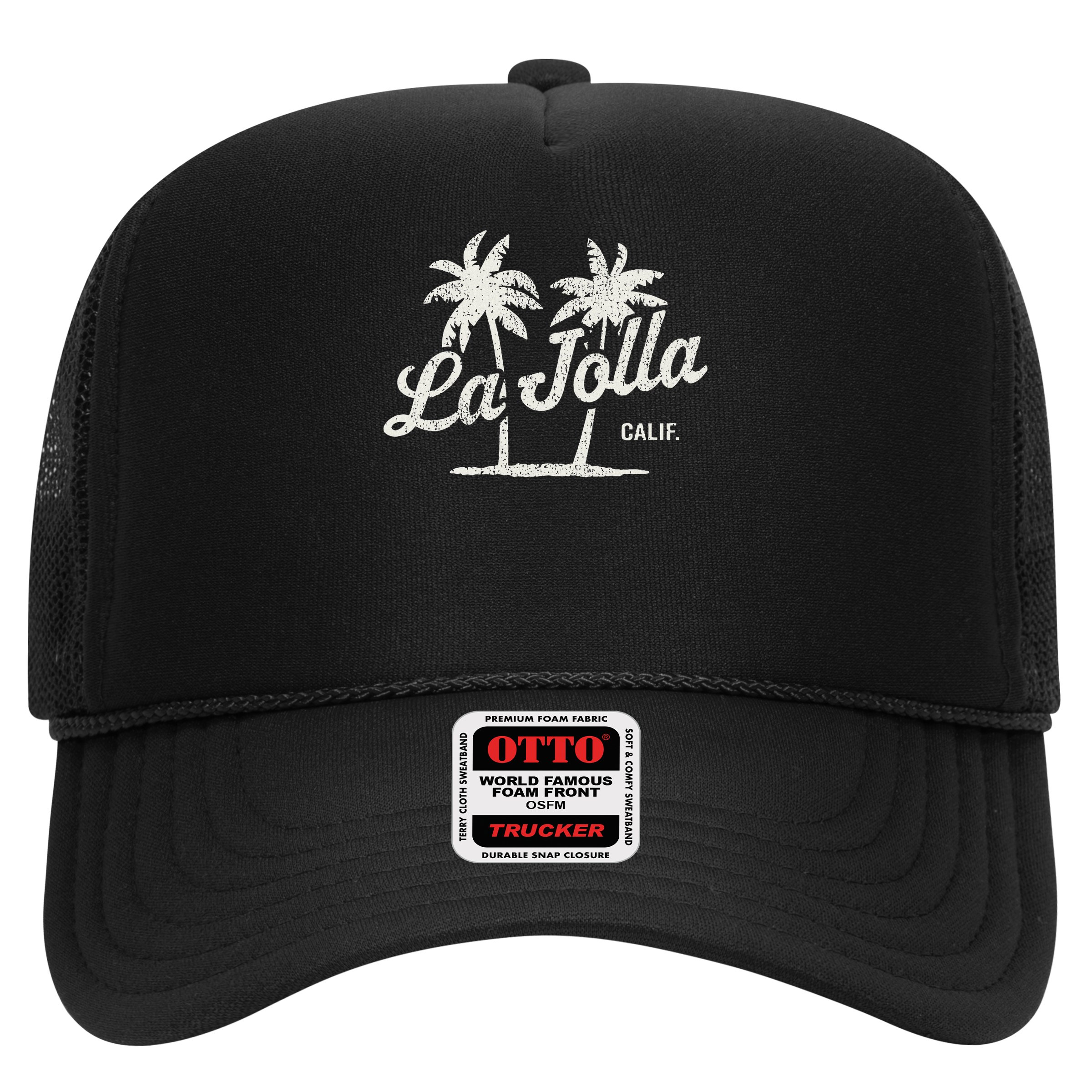 La Jolla California Vintage 70s Palm Trees Graphic Hat