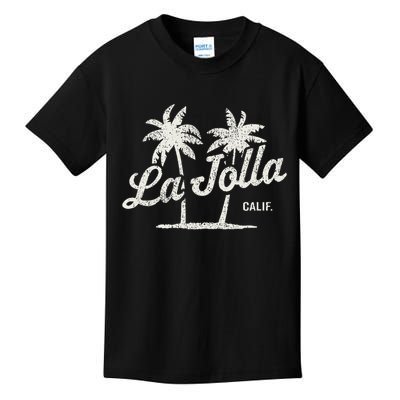 La Jolla California Vintage 70s Palm Trees Graphic Kids T-Shirt