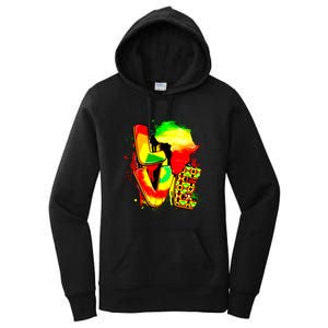 Love Juneteenth Celebrating Black Freedom 1865 African American Women's Pullover Hoodie