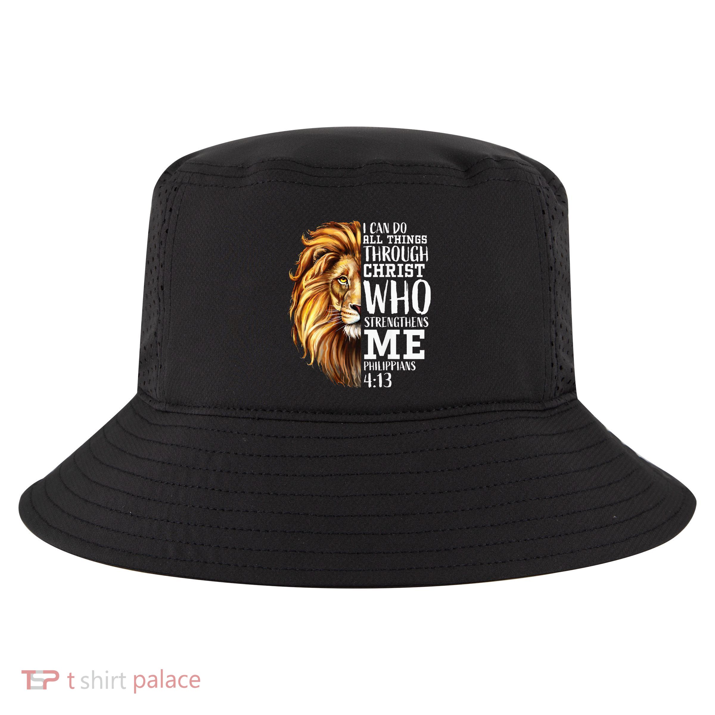 Lion Judah Christian Religious Scripture Cool Comfort Performance Bucket Hat