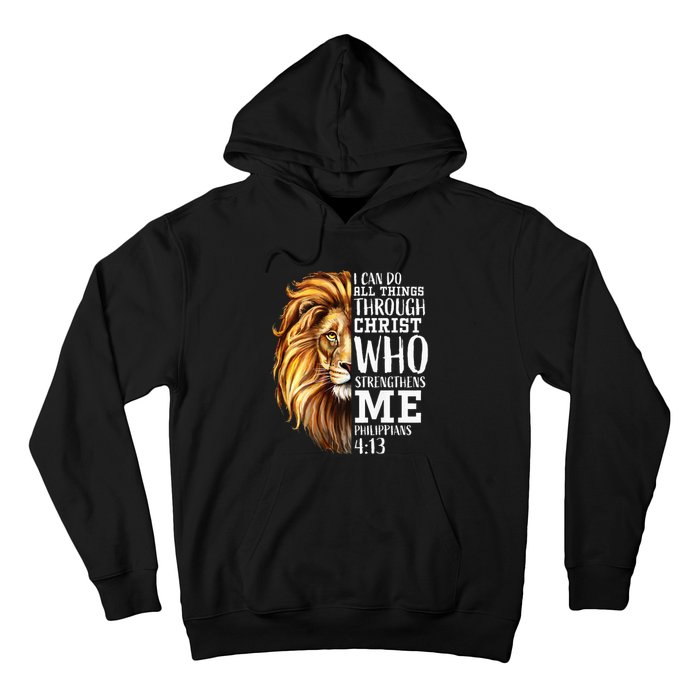 Lion Judah Christian Religious Scripture Hoodie