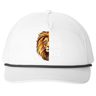 Lion Judah Christian Religious Scripture Snapback Five-Panel Rope Hat