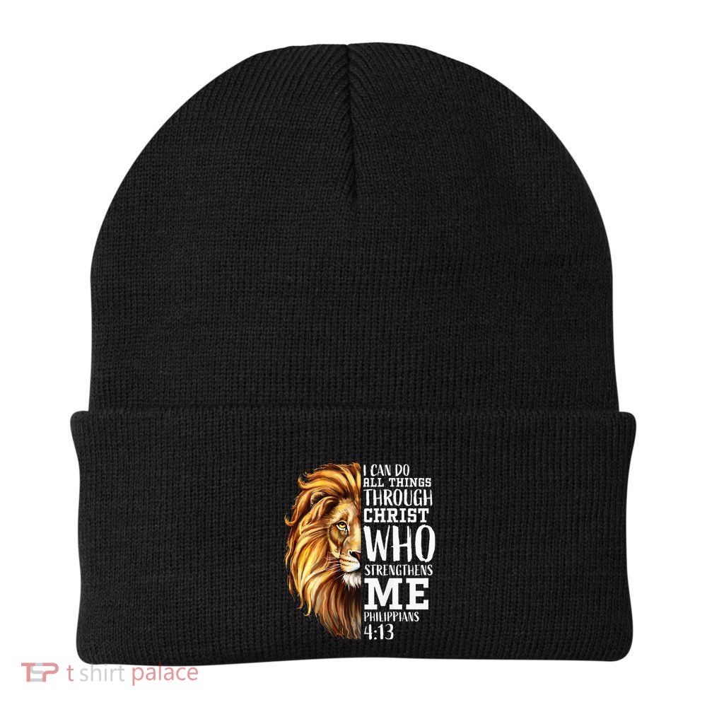 Lion Judah Christian Religious Scripture Beanie