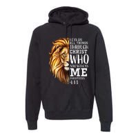 Lion Judah Christian Religious Scripture Premium Hoodie