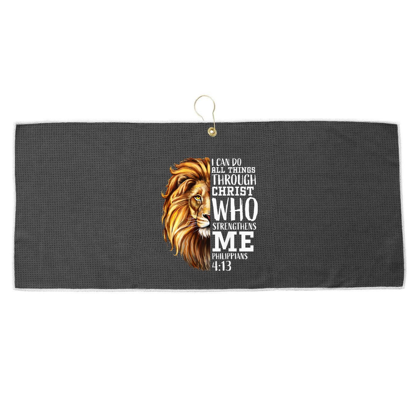 Lion Judah Christian Religious Scripture Large Microfiber Waffle Golf Towel