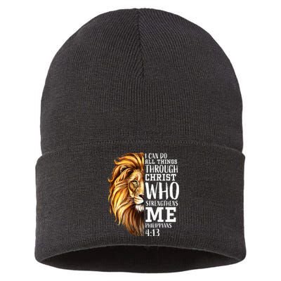 Lion Judah Christian Religious Scripture Sustainable Knit Beanie