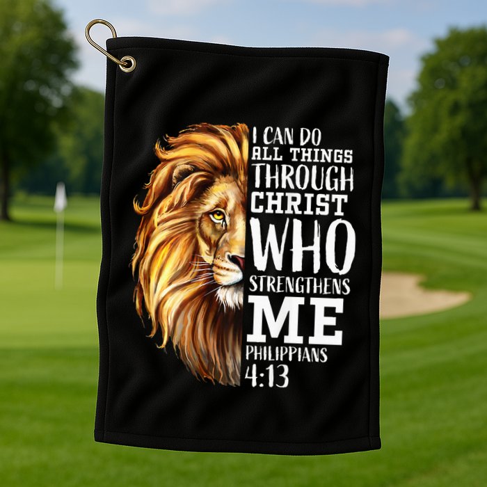 Lion Judah Christian Religious Scripture Golf Towel