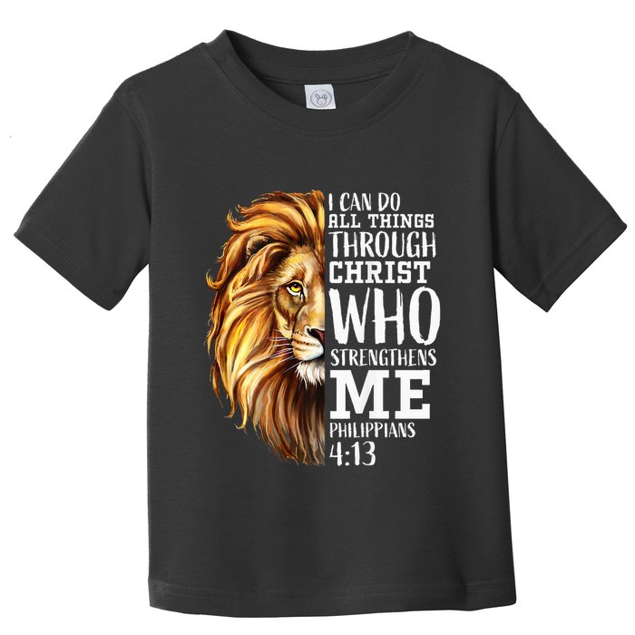 Lion Judah Christian Religious Scripture Toddler T-Shirt
