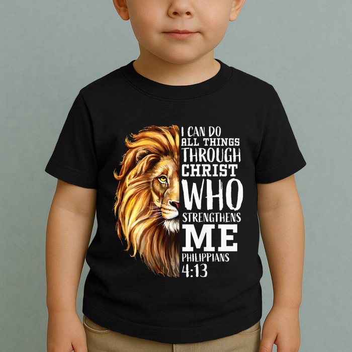 Lion Judah Christian Religious Scripture Toddler T-Shirt
