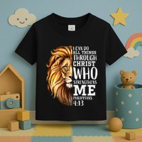 Lion Judah Christian Religious Scripture Toddler T-Shirt
