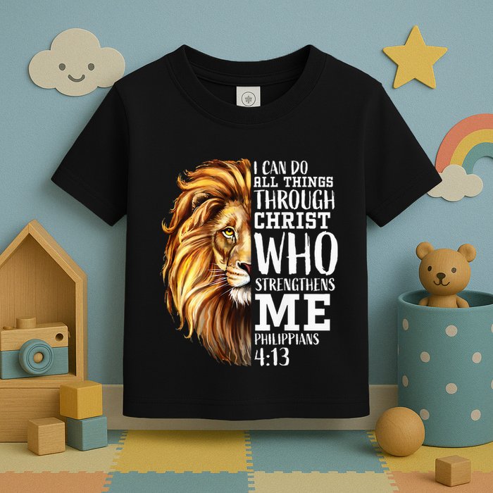 Lion Judah Christian Religious Scripture Toddler T-Shirt