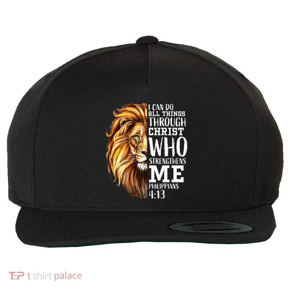 Lion Judah Christian Religious Scripture Wool Snapback Cap