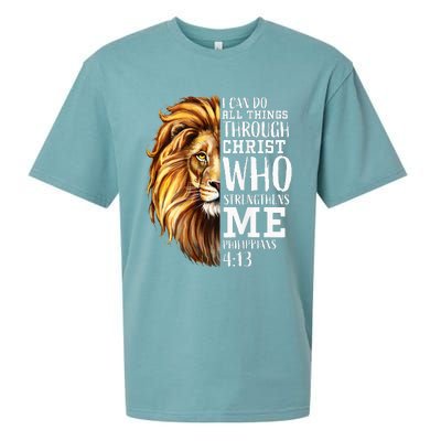 Lion Judah Christian Religious Scripture Sueded Cloud Jersey T-Shirt