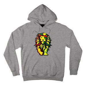 Lion Juneteenth Cool Black History African American Flag Tall Hoodie