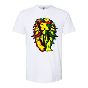 Lion Juneteenth Cool Black History African American Flag Softstyle CVC T-Shirt