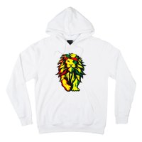 Lion Juneteenth Cool Black History African American Flag Hoodie