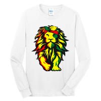 Lion Juneteenth Cool Black History African American Flag Tall Long Sleeve T-Shirt