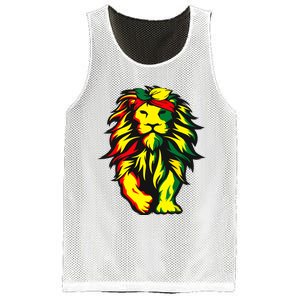 Lion Juneteenth Cool Black History African American Flag Mesh Reversible Basketball Jersey Tank