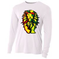 Lion Juneteenth Cool Black History African American Flag Cooling Performance Long Sleeve Crew