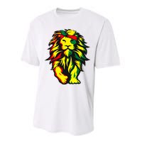 Lion Juneteenth Cool Black History African American Flag Performance Sprint T-Shirt