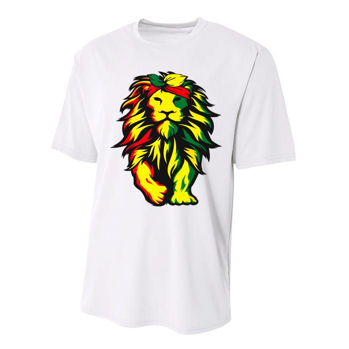 Lion Juneteenth Cool Black History African American Flag Performance Sprint T-Shirt