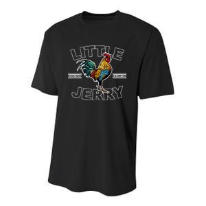 Little Jerry Cockfight Champion Youth Performance Sprint T-Shirt