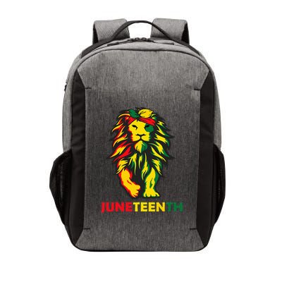 lion junenth cool black history african american flag Vector Backpack