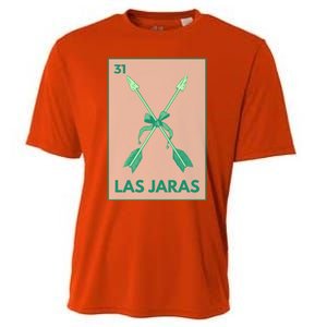 Las Jaras Card Mexican Lottery Card Cute Gift Cooling Performance Crew T-Shirt