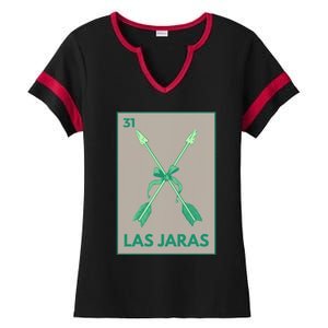 Las Jaras Card Mexican Lottery Card Cute Gift Ladies Halftime Notch Neck Tee