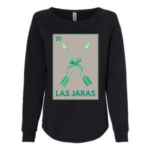 Las Jaras Card Mexican Lottery Card Cute Gift Womens California Wash Sweatshirt