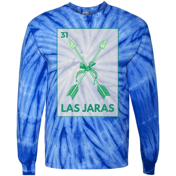 Las Jaras Card Mexican Lottery Card Cute Gift Tie-Dye Long Sleeve Shirt