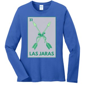 Las Jaras Card Mexican Lottery Card Cute Gift Ladies Long Sleeve Shirt