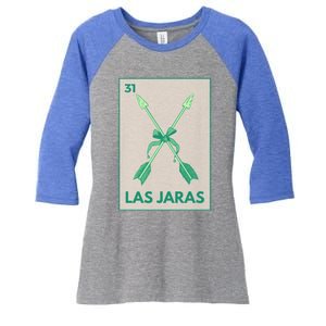 Las Jaras Card Mexican Lottery Card Cute Gift Women's Tri-Blend 3/4-Sleeve Raglan Shirt