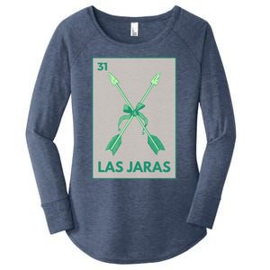 Las Jaras Card Mexican Lottery Card Cute Gift Women's Perfect Tri Tunic Long Sleeve Shirt