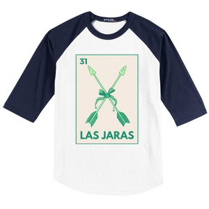 Las Jaras Card Mexican Lottery Card Cute Gift Baseball Sleeve Shirt